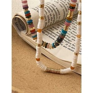- - 18K GP Natural Gemstone  Necklace